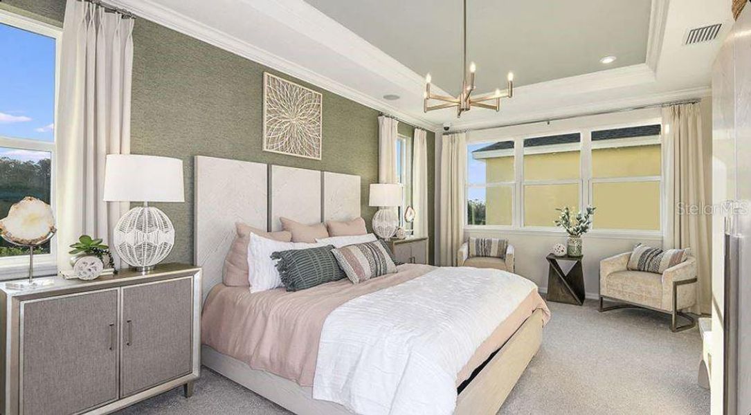 Furnished interior view inside a new home in The Waters at Center Lake Ranch, St. Cloud (Image 10).