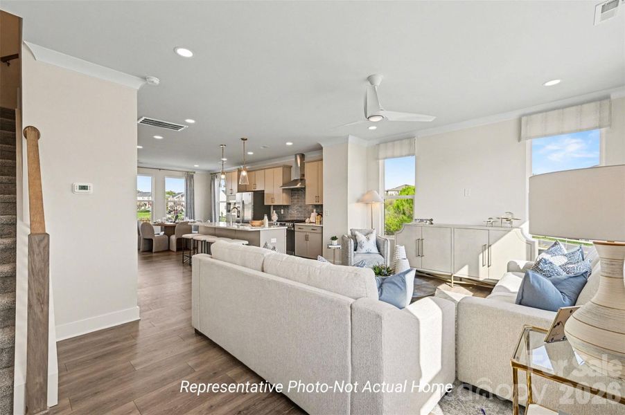 Furnished interior view inside a new home in , Charlotte (Image 9).