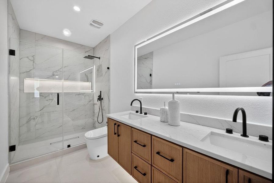 Furnished interior view inside a new home in , Dallas (Image 5).