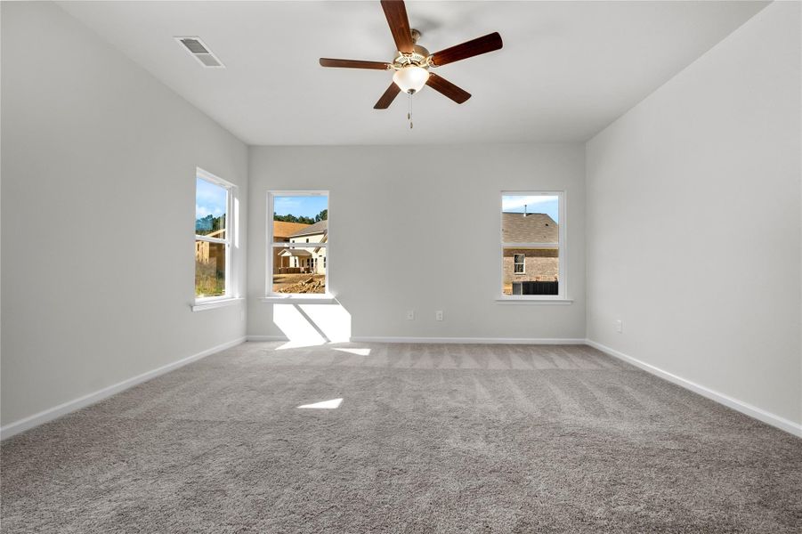 The Coleman- Family Room. Home under construction, photo used for illustrative purposes only, colors and options will vary. The Coleman- Family Room. Home under construction, photo used for illustrative purposes only, colors and options will vary.