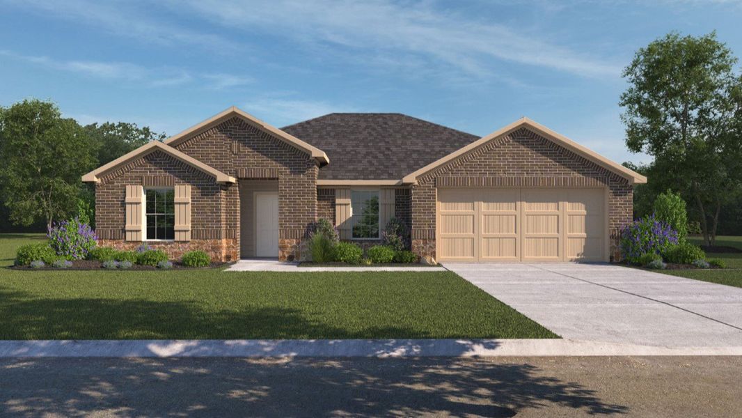 Representative exterior photo of a completed home built from the BANDERA by D.R. Horton in Heritage Parks, Abilene, TX (Image 16).