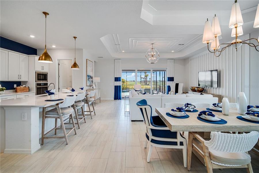 Furnished interior view inside a new home in Calusa Country Club, Lakewood Ranch (Image 4).