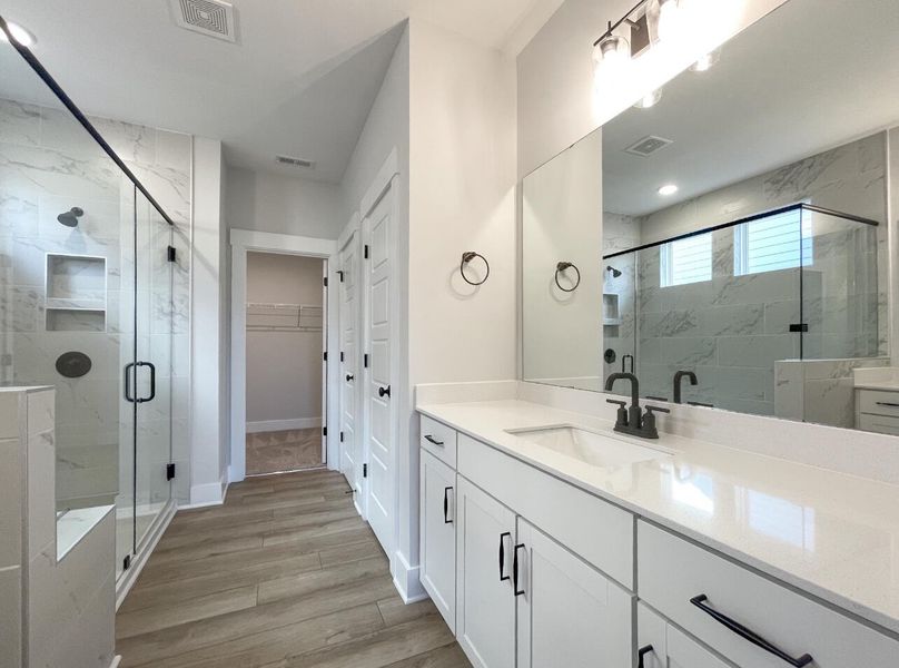 Furnished interior view inside a new home in Founders Club, Moore (Image 9).