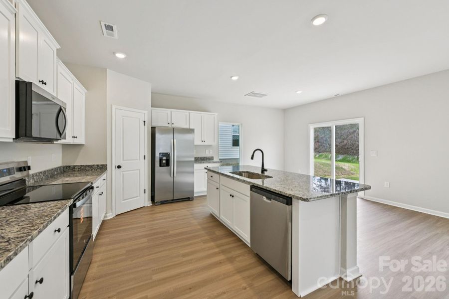 Furnished interior view inside a new home in Willow Estates, Shelby (Image 8).