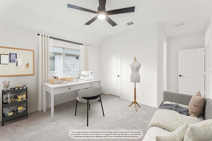 Furnished interior view inside a new home in Willow Wood, McKinney (Image 16).