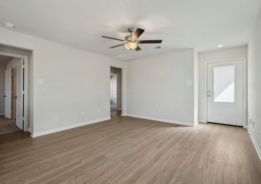 Family room with vinyl flooring Family room with vinyl flooring