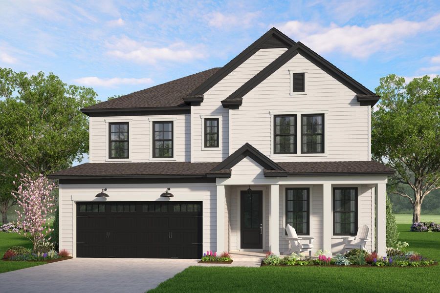 Front exterior of a new home in Horry County Homes, Longs, SC, highlighting curb appeal (Image 1). Front exterior of a new home in Horry County Homes, Longs, SC, highlighting curb appeal (Image 1).