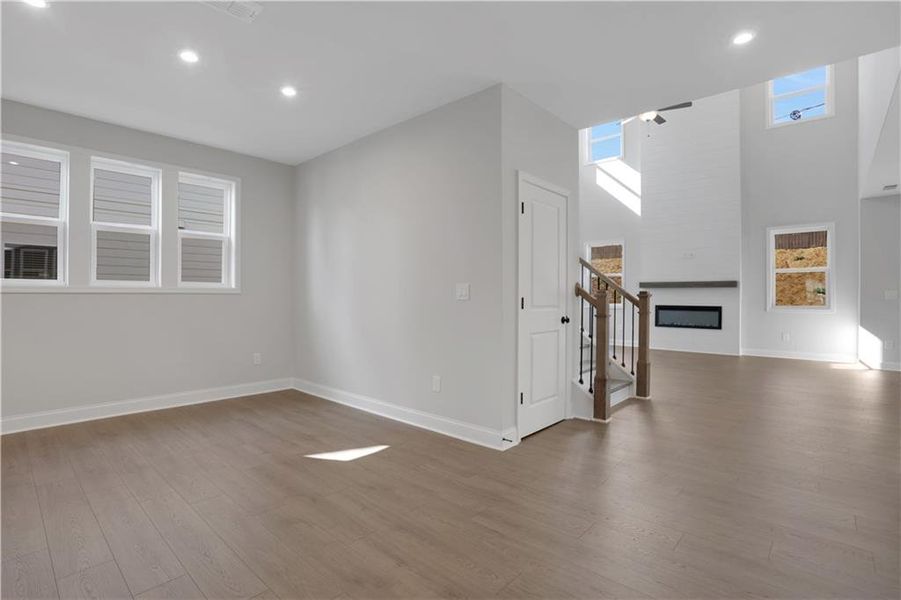 Spacious, unfurnished interior of a new home in The Paddocks at Doc Hughes, Buford (Image 55).