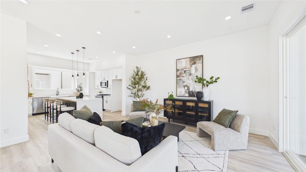 Furnished interior view inside a new home in , Houston (Image 17). Furnished interior view inside a new home in , Houston (Image 17).