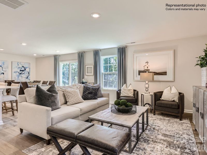 Furnished interior view inside a new home in Bakers Creek, Kannapolis (Image 14).