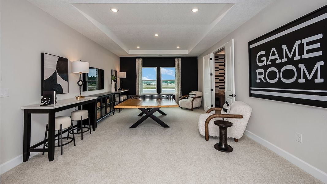 Furnished interior view inside a new home in Ardisia Park, New Smyrna Beach (Image 28).