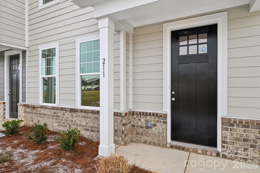 Exterior details and patio area of a home in The Crossing at Cramerton Mills, Cramerton (Image 25).