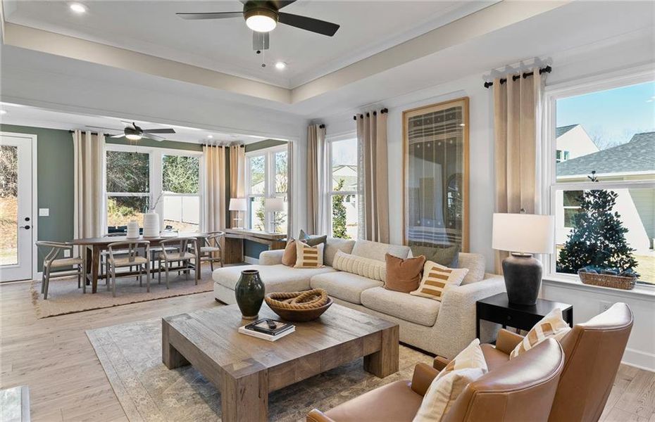Furnished interior view inside a new home in Sun City Peachtree, Griffin (Image 17).