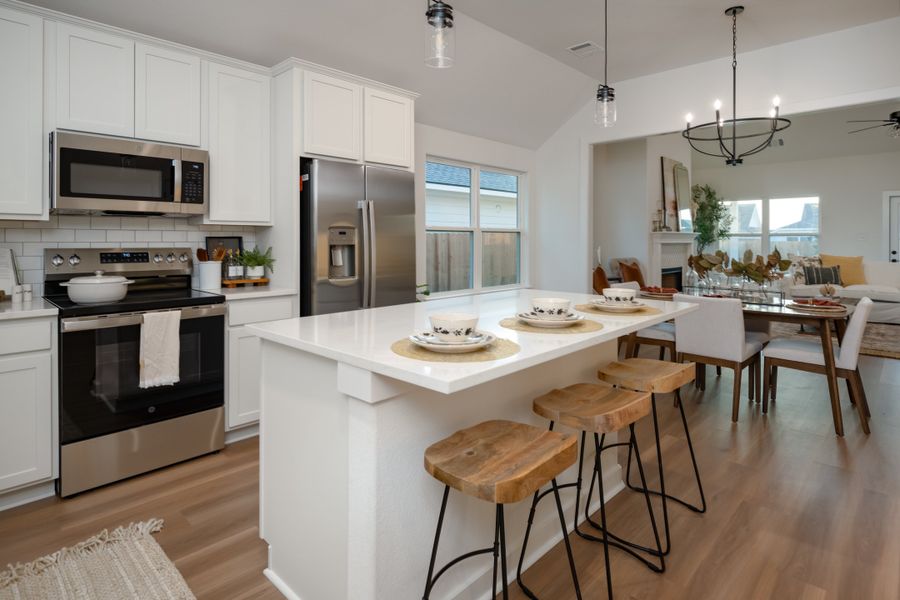 Representative furnished interior of a home built from the The Rose by Avonley Homes in Pinemont, Bryan (Image 13).