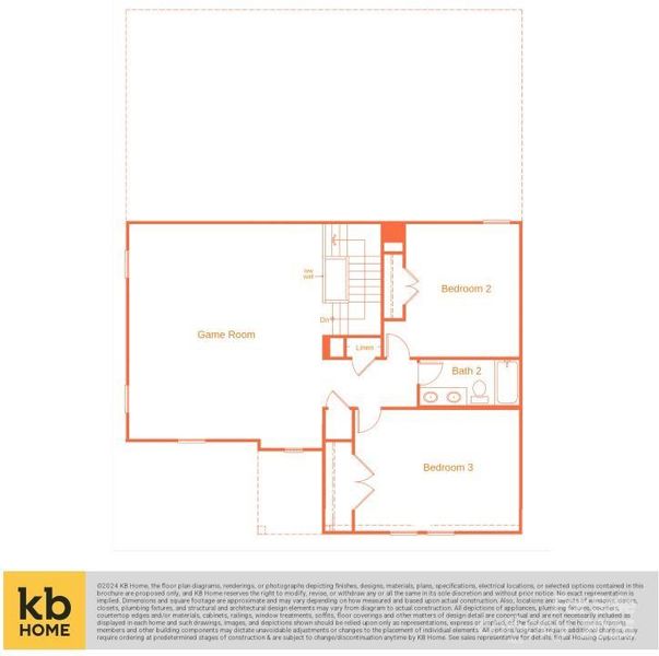 2nd Floor layout : Please confirm options/selections with onsite sales counselor.