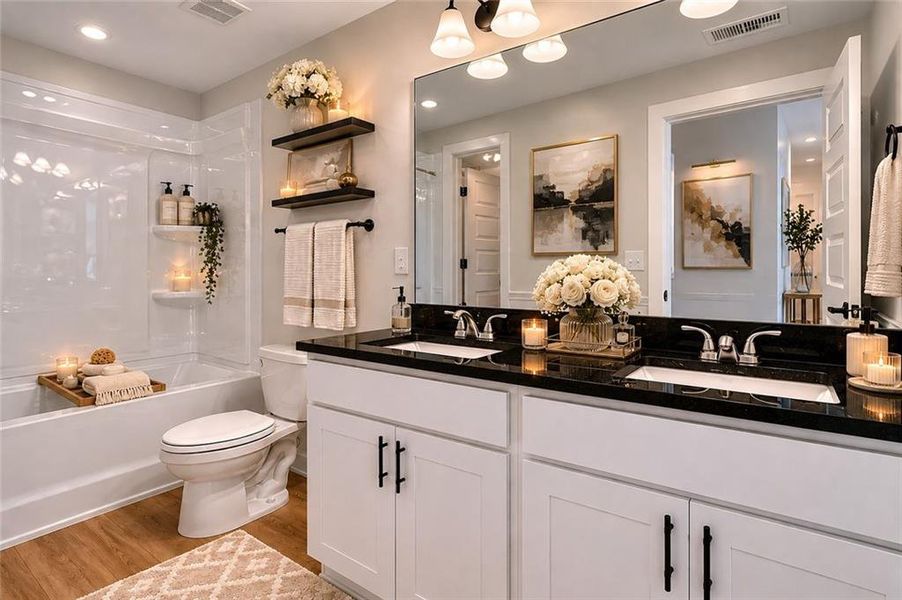 Furnished interior view inside a new home in , Villa Rica (Image 32).