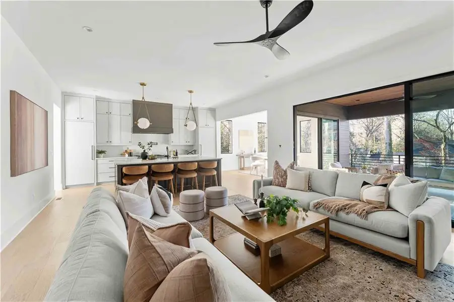 Furnished interior view inside a new home in , Atlanta (Image 8).