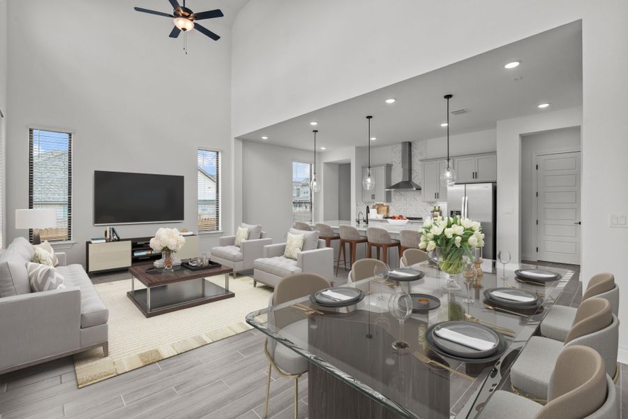 Representative furnished interior of a home built from the Garwood by Pulte Homes in Corley Farms, Boerne (Image 11).