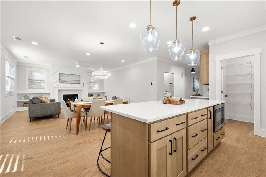 Furnished interior view inside a new home in , Atlanta (Image 46).