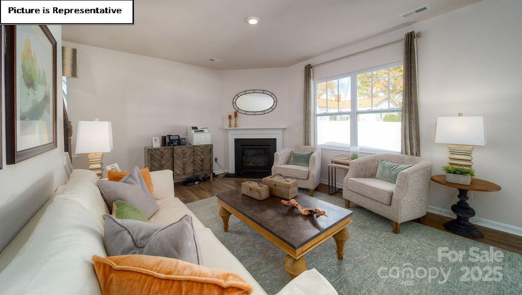 Furnished interior view inside a new home in Lakeshore at Windstone, Mooresville (Image 13).
