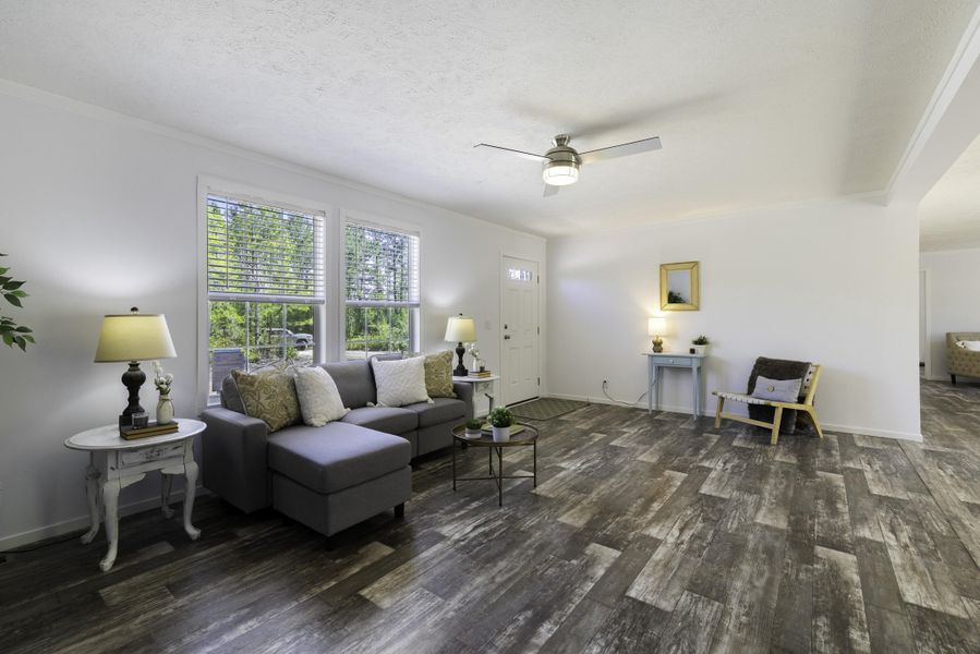 Furnished interior view inside a new home in , Cross (Image 8). Furnished interior view inside a new home in , Cross (Image 8).