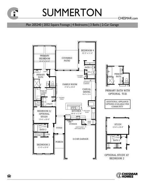 2D floor plan layout of this home in Meridiana 50's, Manvel, TX (Image 5).