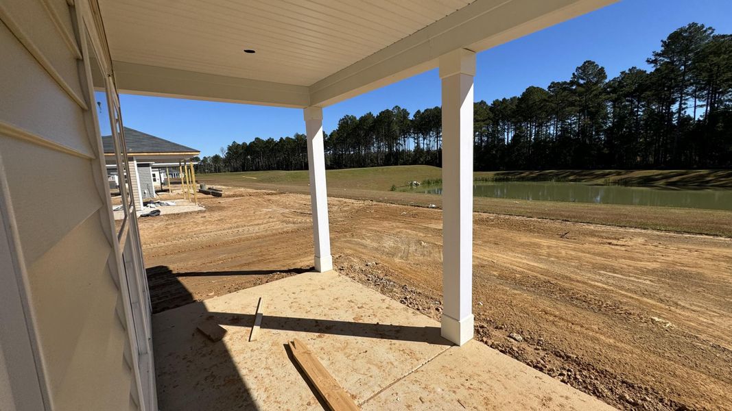 Exterior details and patio area of a home in Watson Hill, Summerville (Image 5). Exterior details and patio area of a home in Watson Hill, Summerville (Image 5).