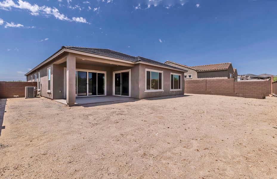 Exterior details and patio area of a home in Vistoso Canyon Estates, Oro Valley (Image 3).
