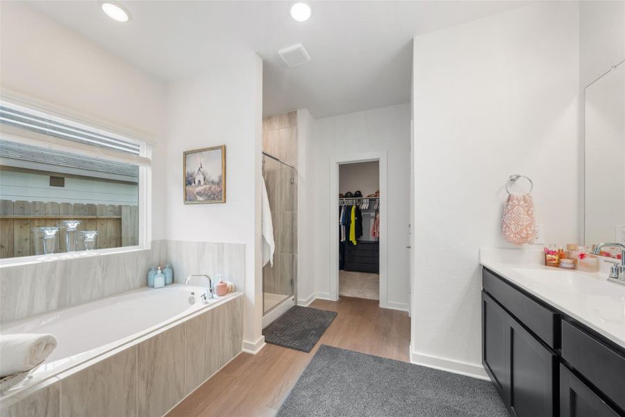Furnished interior view inside a new home in Pinewood at Grand Texas, New Caney (Image 7).