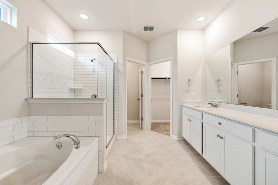 Furnished interior view inside a new home in The Cottages at Lariat, Liberty Hill (Image 16).