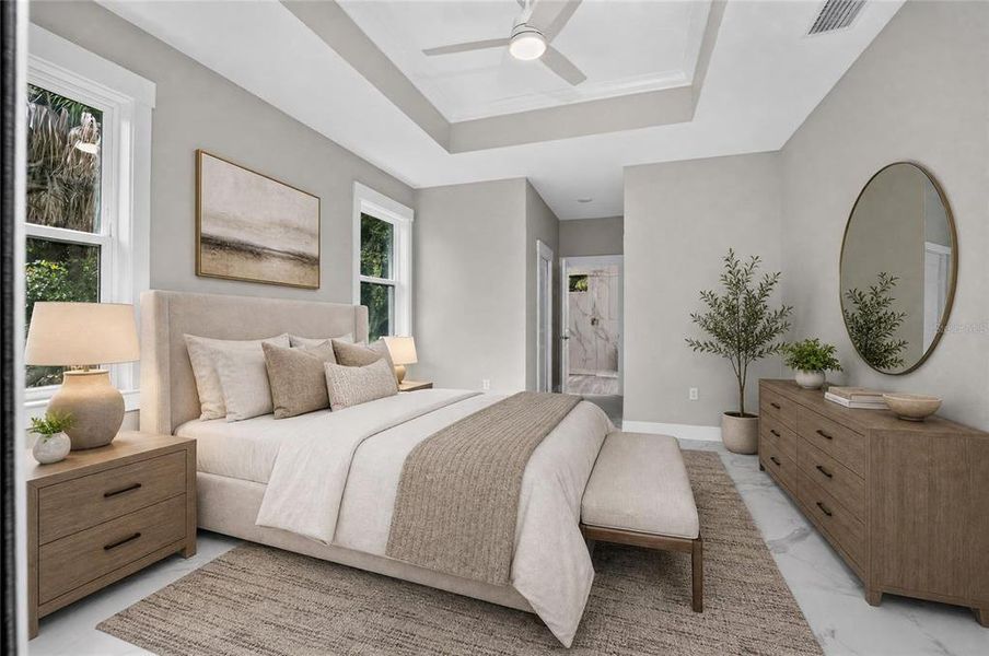 Furnished interior view inside a new home in , Port Charlotte (Image 35). Furnished interior view inside a new home in , Port Charlotte (Image 35).