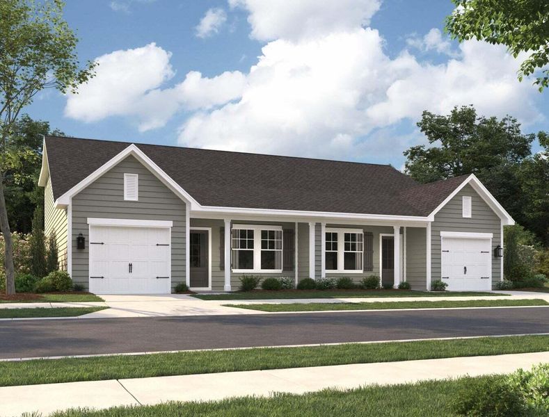 Front exterior of a new home in Hammock Walk at Nexton, Summerville, SC, highlighting curb appeal (Image 1).