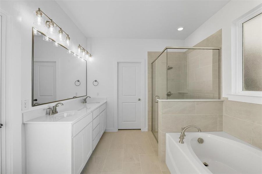 Furnished interior view inside a new home in Arbor Oaks, Boyd (Image 9). Furnished interior view inside a new home in Arbor Oaks, Boyd (Image 9).