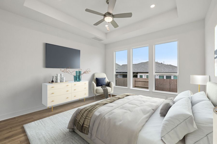 Representative furnished interior of a home built from the Davis by Taylor Morrison in Silverleaf, Cedar Creek (Image 19). Representative furnished interior of a home built from the Davis by Taylor Morrison in Silverleaf, Cedar Creek (Image 19).