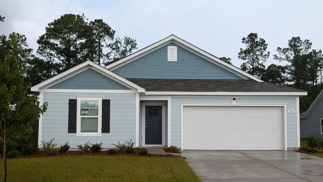 Representative exterior photo of a completed home built from the Kerry by D.R. Horton in Maple Grove, Conway, SC (Image 12). Representative exterior photo of a completed home built from the Kerry by D.R. Horton in Maple Grove, Conway, SC (Image 12).