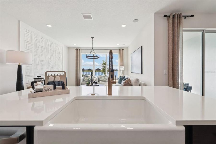 Furnished interior view inside a new home in Isla Mirada, San Antonio (Image 34).