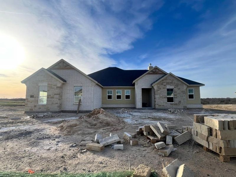 In-progress construction of a new home in Eagle Ridge Estates, Weatherford, TX (Image 12).