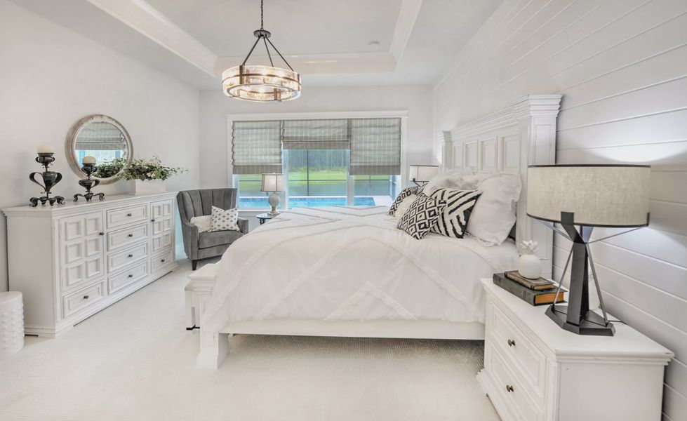 Furnished interior view inside a new home in Plantation Bay, Ormond Beach (Image 28).
