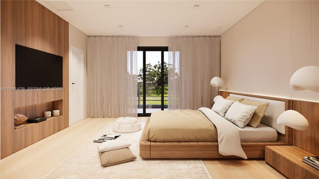 Furnished interior view inside a new home in , Miami (Image 6). Furnished interior view inside a new home in , Miami (Image 6).