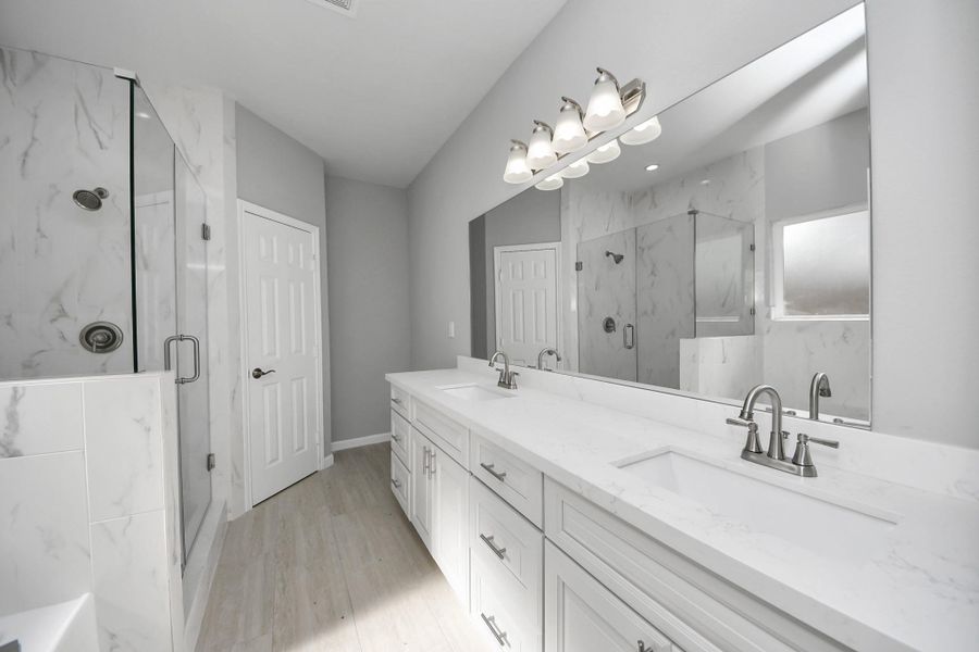 Furnished interior view inside a new home in , Houston (Image 9).