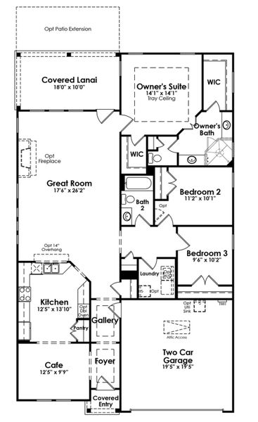 2D floor plan layout of this home in Cresswind Charlotte, Charlotte, NC (Image 2). 2D floor plan layout of this home in Cresswind Charlotte, Charlotte, NC (Image 2).