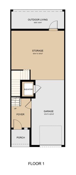 2D floor plan layout of this home in Seahaven, Punta Gorda, FL (Image 7).
