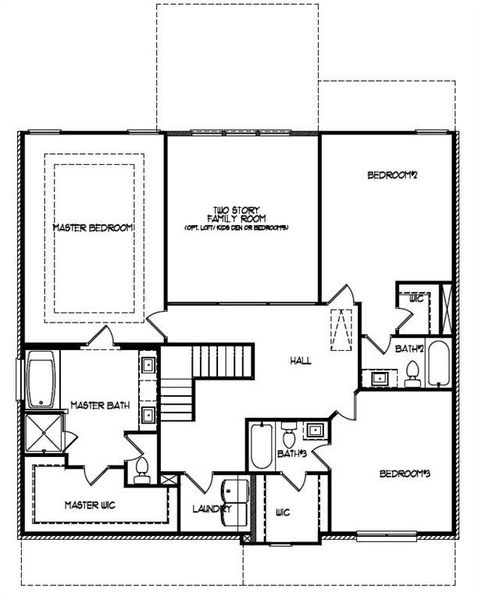 2D floor plan layout of this home in , Hoschton, GA (Image 4).