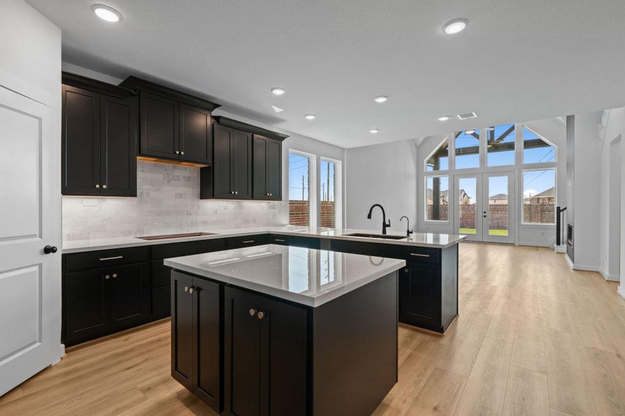 with built-in-stainless steel appliances. with built-in-stainless steel appliances.