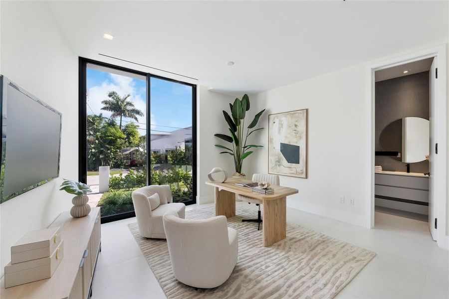 Furnished interior view inside a new home in , Fort Lauderdale (Image 67).