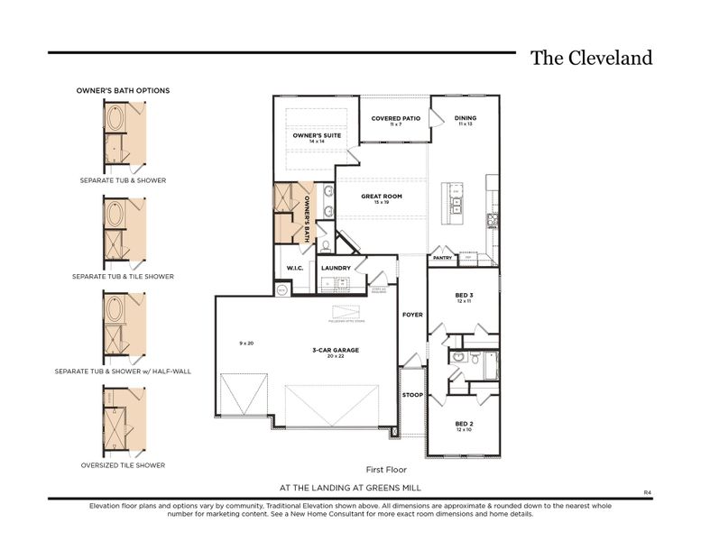 R4 at The Landing at Greens Mill w/ 3-Car Garage