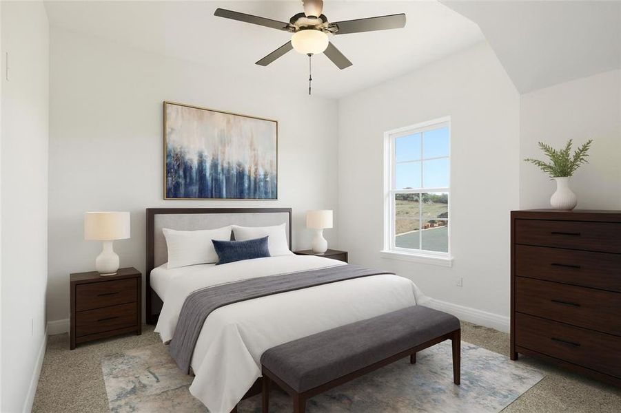Furnished interior view inside a new home in Villas at Heritage Pointe, Weatherford (Image 12).