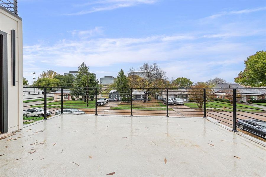 Exterior details and patio area of a home in , Dallas (Image 4). Exterior details and patio area of a home in , Dallas (Image 4).