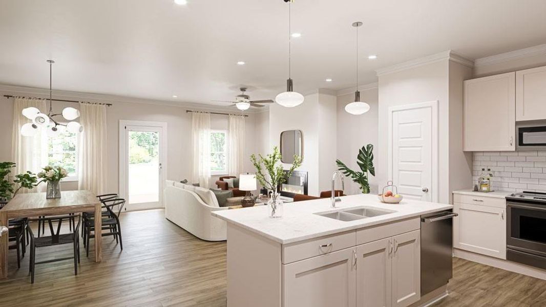 Furnished interior view inside a new home in Fuller Station, Loganville (Image 4).