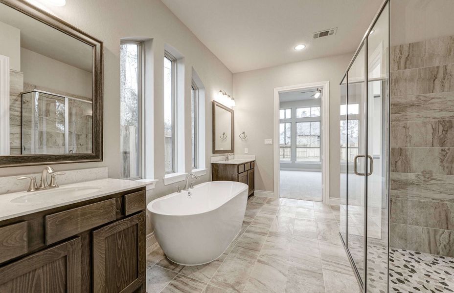 Furnished interior view inside a new home in The Highlands 55′, Porter (Image 16).